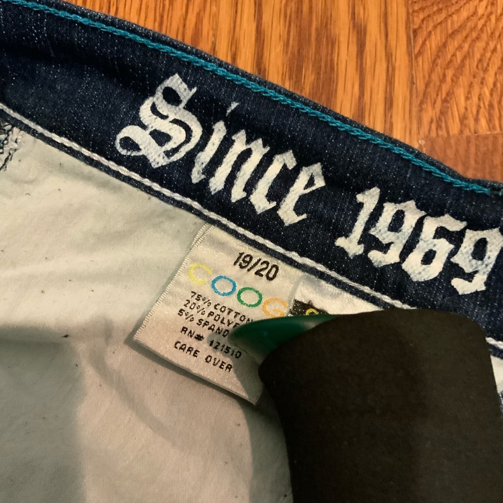 Men's Coogi Jeans Spell Out Blue 36 X 33 - Picture 7 of 9